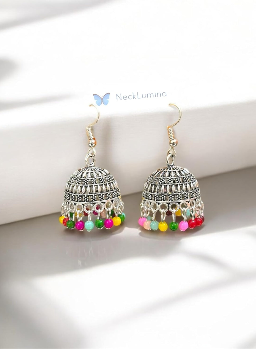 Premium 12 Jaipur Oxidized Combo of Designer Jhumpa's